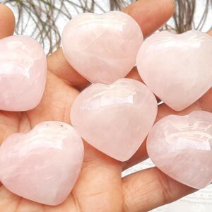 Natural Rose Quartz Heart Carving Gemstone,heart Gemstone,valentines Gift,love Gift,anniversary Gift,heart Statue, Heart Cabochon Jewelry