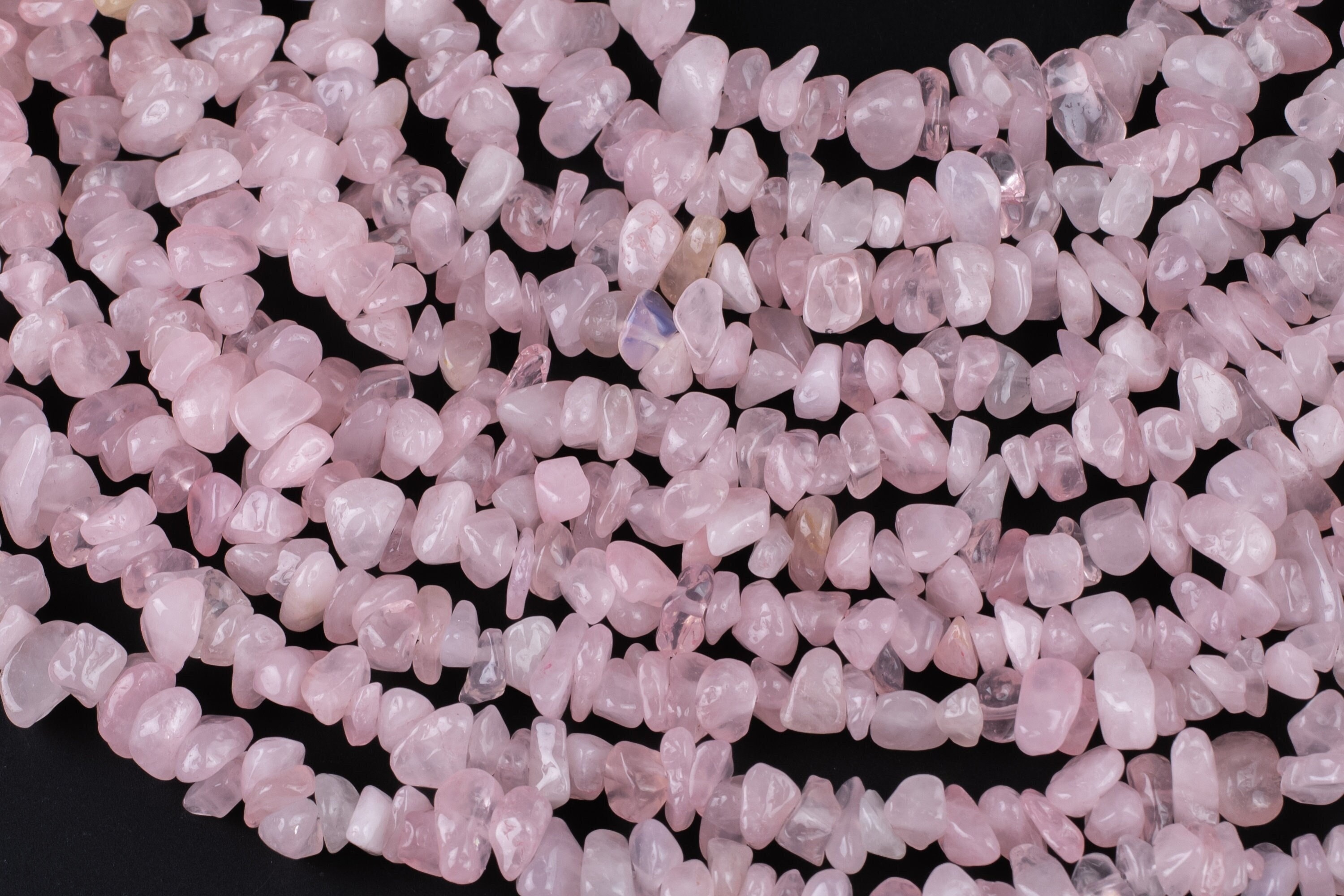 30" Natural Rose Quartz Chips Beads 6mm - 8mm - 32 Inch Strand Gemstone Beads 30" Natural Rose Quartz Chips Beads 6mm - 8mm - 32 Inch Strand Gemstone Beads