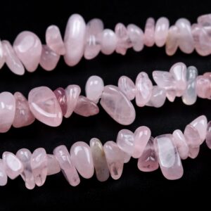 4-10mm Madagascar Rose Quartz Beads Pebble Chips Grade Aa Genuine Natural Gemstone Beads 15" Bulk Lot Options (108401)