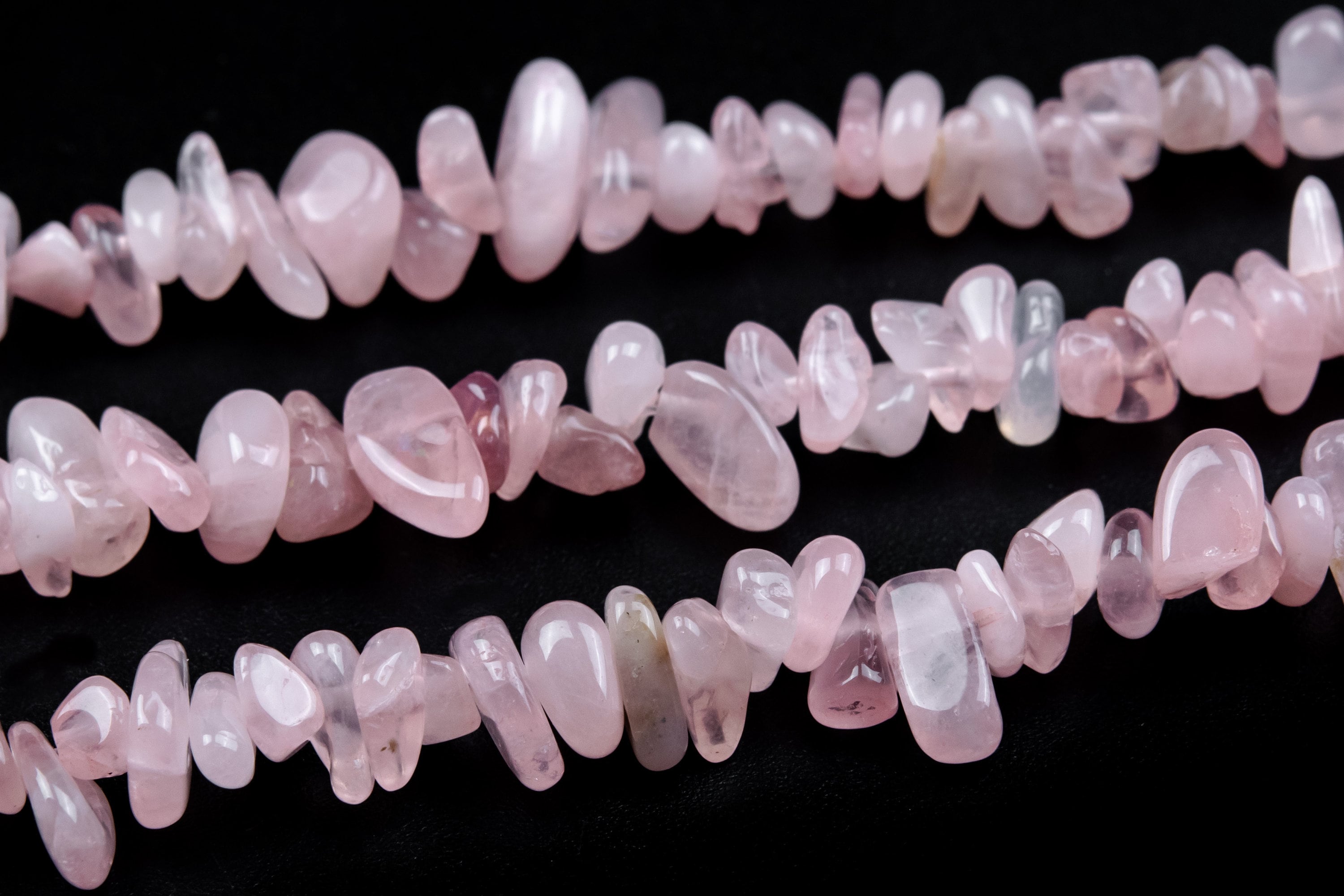 4-10mm Madagascar Rose Quartz Beads Pebble Chips Grade Aa Genuine Natural Gemstone Beads 15" Bulk Lot Options (108401)