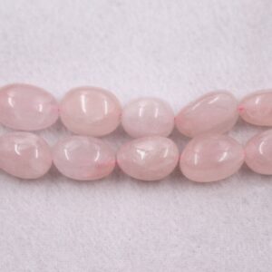 Natural Rose Quartz Chip Beads,10x12mm 12x14mm 14x20mm Rose Crystal Quartz Nugget Beads Rose Crystal Beads Wholesale Supply,15" Strand