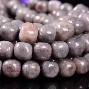 Natural Rare Madagascar Purple Rose Quartz Gemstone Grade AAA Nugget Cube 10-11MM 11-12MM 12-13MM Loose Beads (D620)