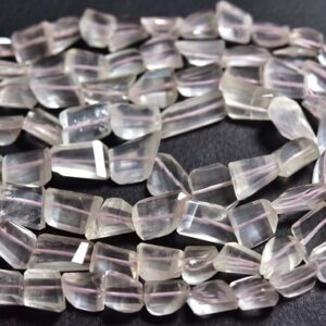 Rose Quartz Nugget Beads - 12 Inches - Natural Beautiful Faceted Rose Quartz Nuggets from Madagascar, Size is 10-13 mm, #1181