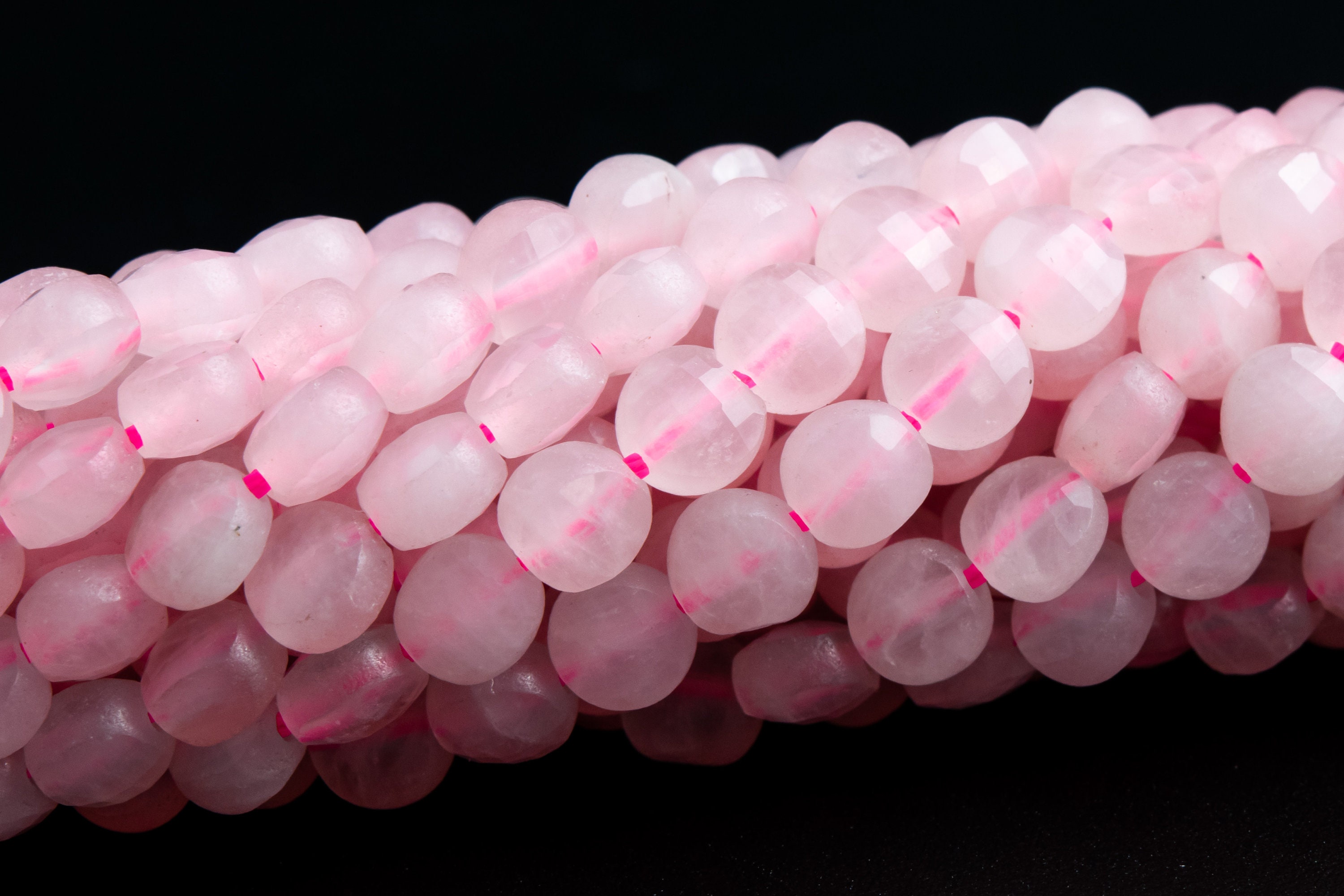 5x3mm Rose Quartz Beads Faceted Flat Round Button Grade A Genuine Natural Gemstone Loose Beads 15.5" / 7.5" Bulk Lot Options (117548) 5x3mm Rose Quartz Beads Faceted Flat Round Button Grade A Genuine Natural Gemstone Loose Beads 15.5" / 7.5" Bulk Lot Options (117548)