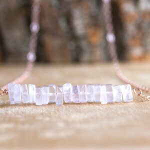 Raw Rose Quartz Necklace - Heart Chakra Crystal Necklace - Quartz Jewelry - Gift For Her - Healing Crystal Jewelry Raw Rose Quartz Necklace - Heart Chakra Crystal Necklace - Quartz Jewelry - Gift For Her - Healing Crystal Jewelry