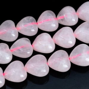 10x10mm Rose Quartz Beads Heart Grade Aaa Genuine Natural Gemstone Full Strand Loose Beads 15" Bulk Lot Options (102825-479)