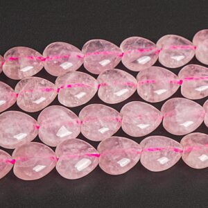 10x10mm Rose Quartz Beads Heart Grade Aaa Genuine Natural Gemstone Loose Beads 15"/7.5" Bulk Lot 1,3,5,10 And 50 (106172)