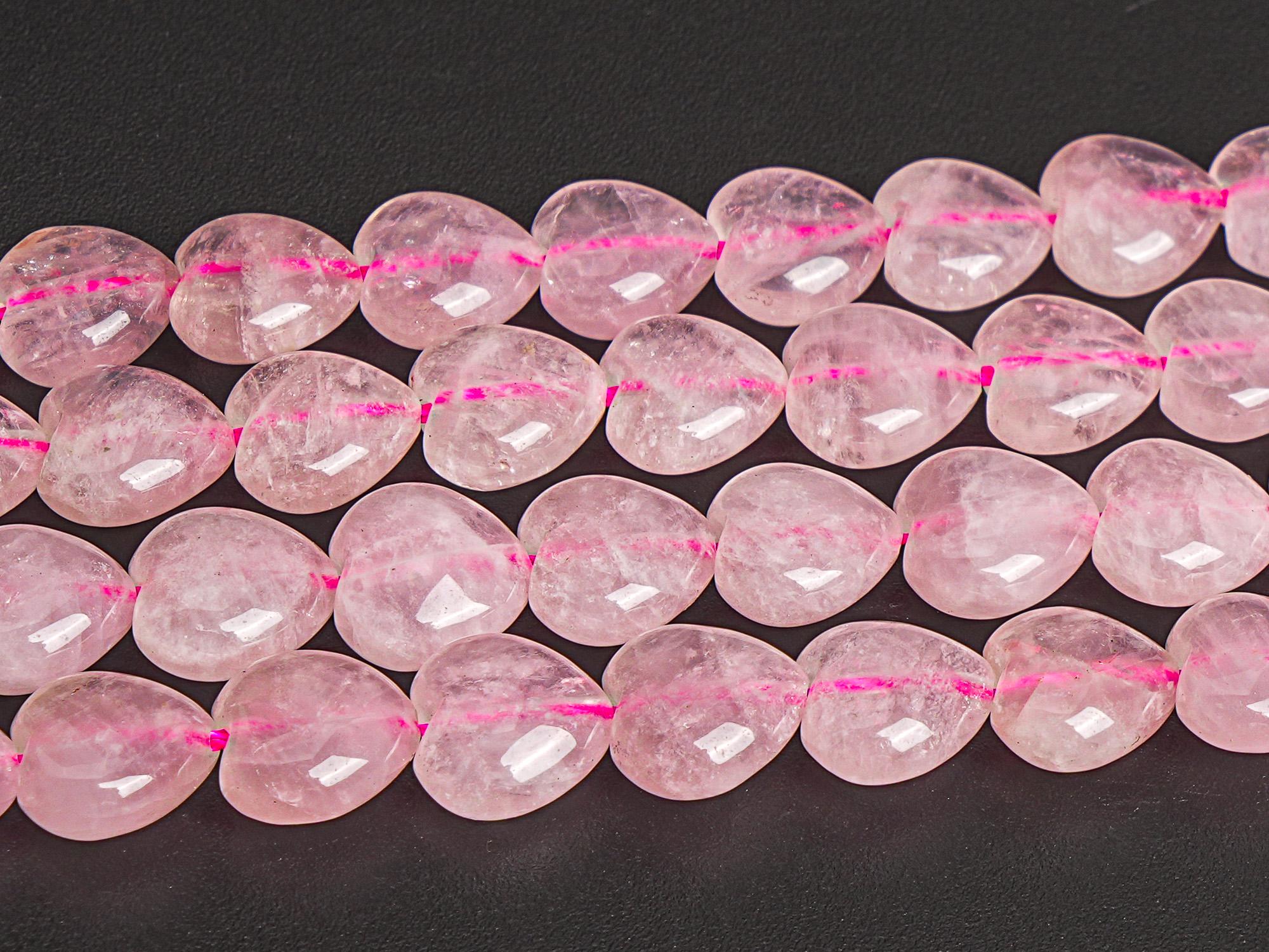 10x10mm Rose Quartz Beads Heart Grade Aaa Genuine Natural Gemstone Loose Beads 15"/7.5" Bulk Lot 1,3,5,10 And 50 (106172)
