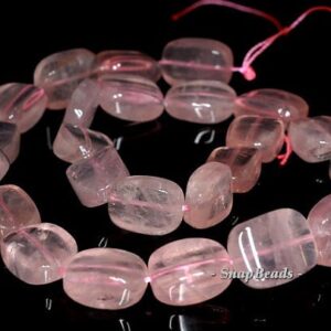 17x13mm Rose Quartz Gemstone Rectangle Cube Loose Beads 7.5 Inch Half Strand Lot 1,2 And 6 (90191217-b25-544)