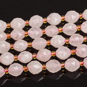 8mm Pink Rose Quartz Beads Grade Aa Genuine Natural Gemstone Drum Barrel Rice Bead Loose Beads 15"/7.5" Bulk Lot Options(126641)