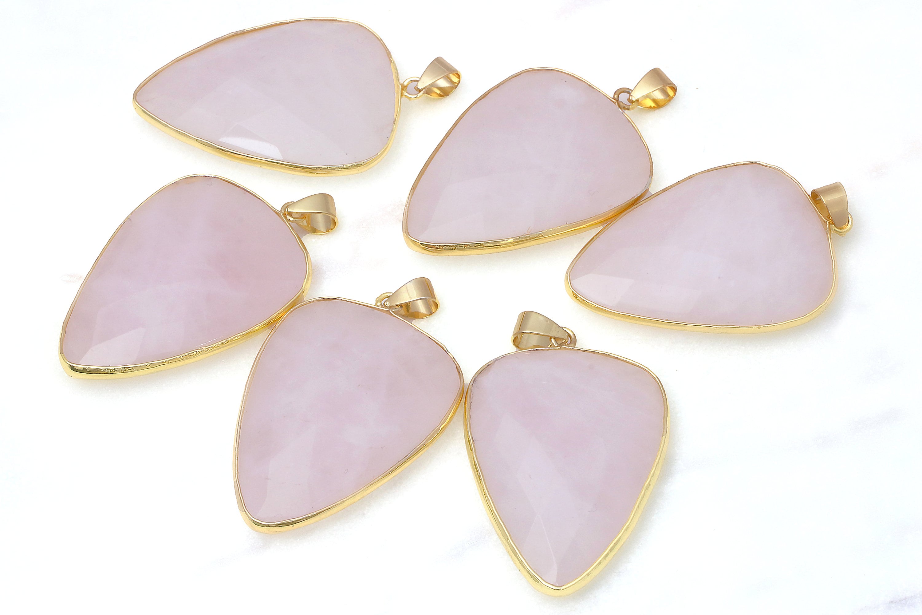 Rose Quartz Pendant,love Pendant,jewelry Making,wholesale Connectors,diy Pendants,teardrop Pendant,gold Pendant - Aa Quality Rose Quartz Pendant,love Pendant,jewelry Making,wholesale Connectors,diy Pendants,teardrop Pendant,gold Pendant - Aa Quality