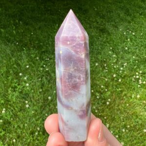 3 Inch Star Lavender Rose Quartz Crystal Tower, Polished Point #3