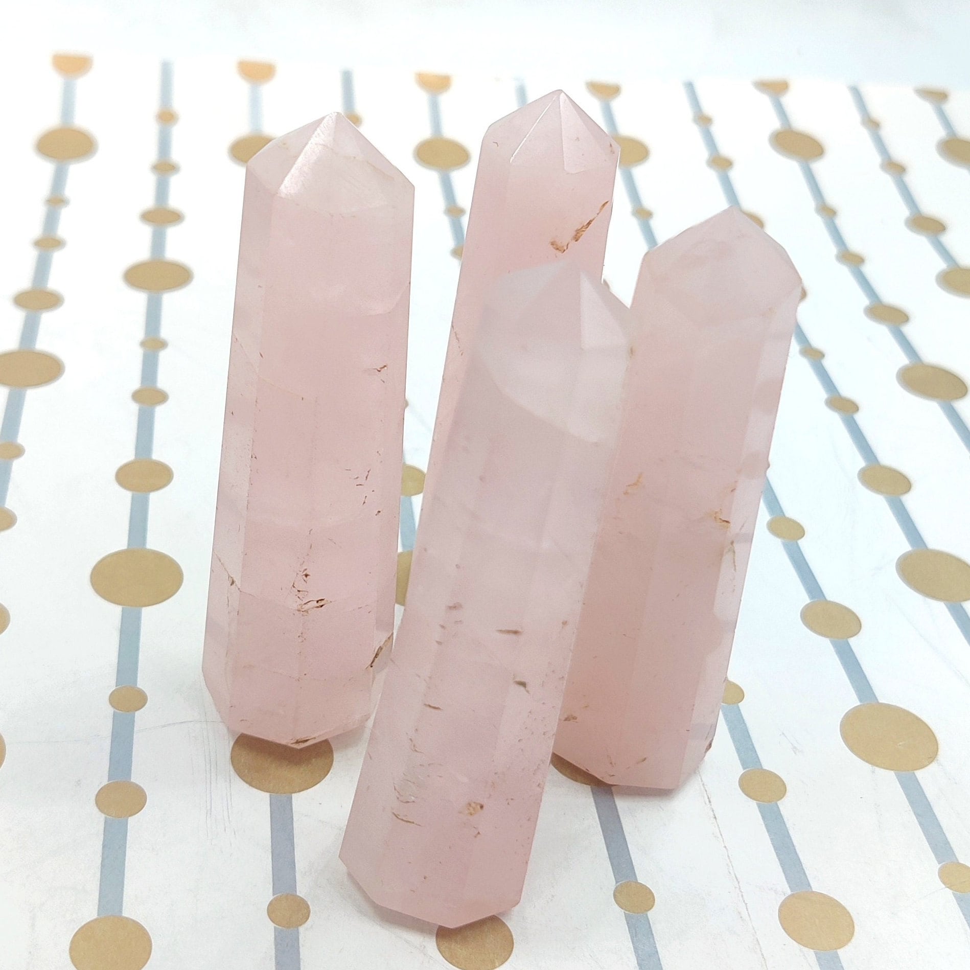 50 Grams + Natural Rose Quartz Tower, Rose Quartz Point, Energy Crystal Tower, Obelisk Crystal, Healing Crystals, 3''-3.5'