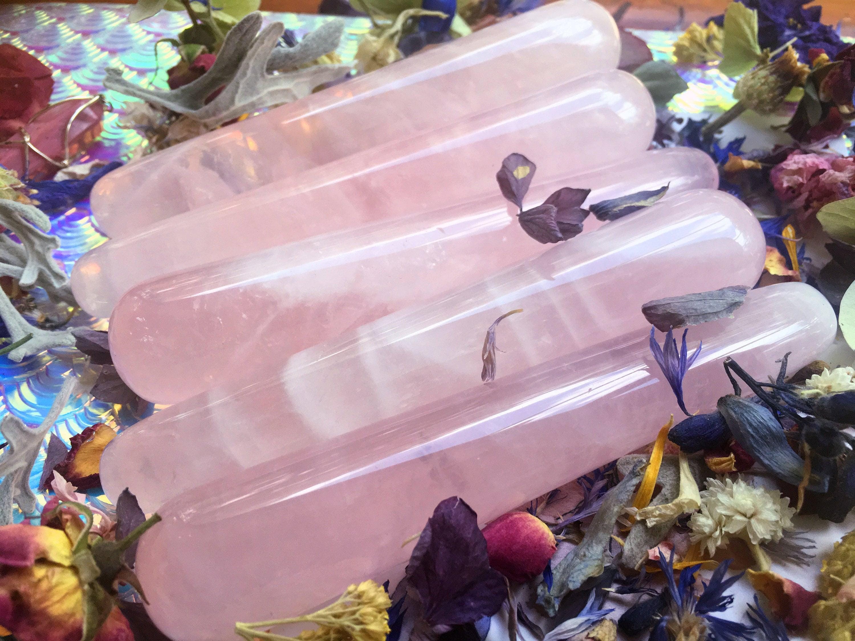 High Quality Rose Quartz Wand, Healing Crystal, Gemstone, Unconditional Love