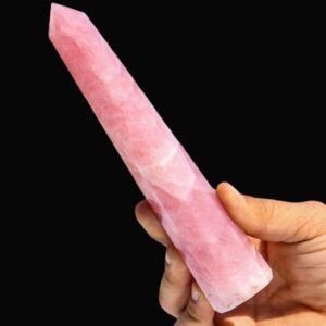 Large Pink Rose Quartz Crystal Obelisk: Chakra Healing Stone (12.5 Inch) Large Pink Rose Quartz Crystal Obelisk: Chakra Healing Stone (12.5 Inch)
