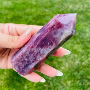 Lavender Rose Quartz Crystal Point Tower (110*37mm) 200g