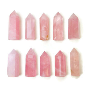 Mini Rose Quartz Crystal Point Tower (30-50 Mm) High Quality Dark Pink
