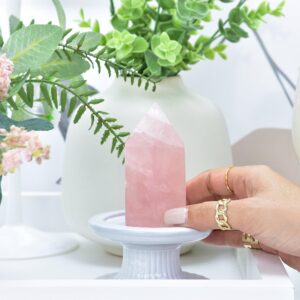 Rose Quartz Polished Points – Natural Healing Crystal For Love & Harmony