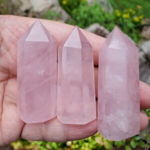 Rose Quartz Points - Rose Quartz - Polished Points - Natural Rose Quartz - Heart Chakra Stone -Love Crystal -Purifying Stone -Serenity Stone