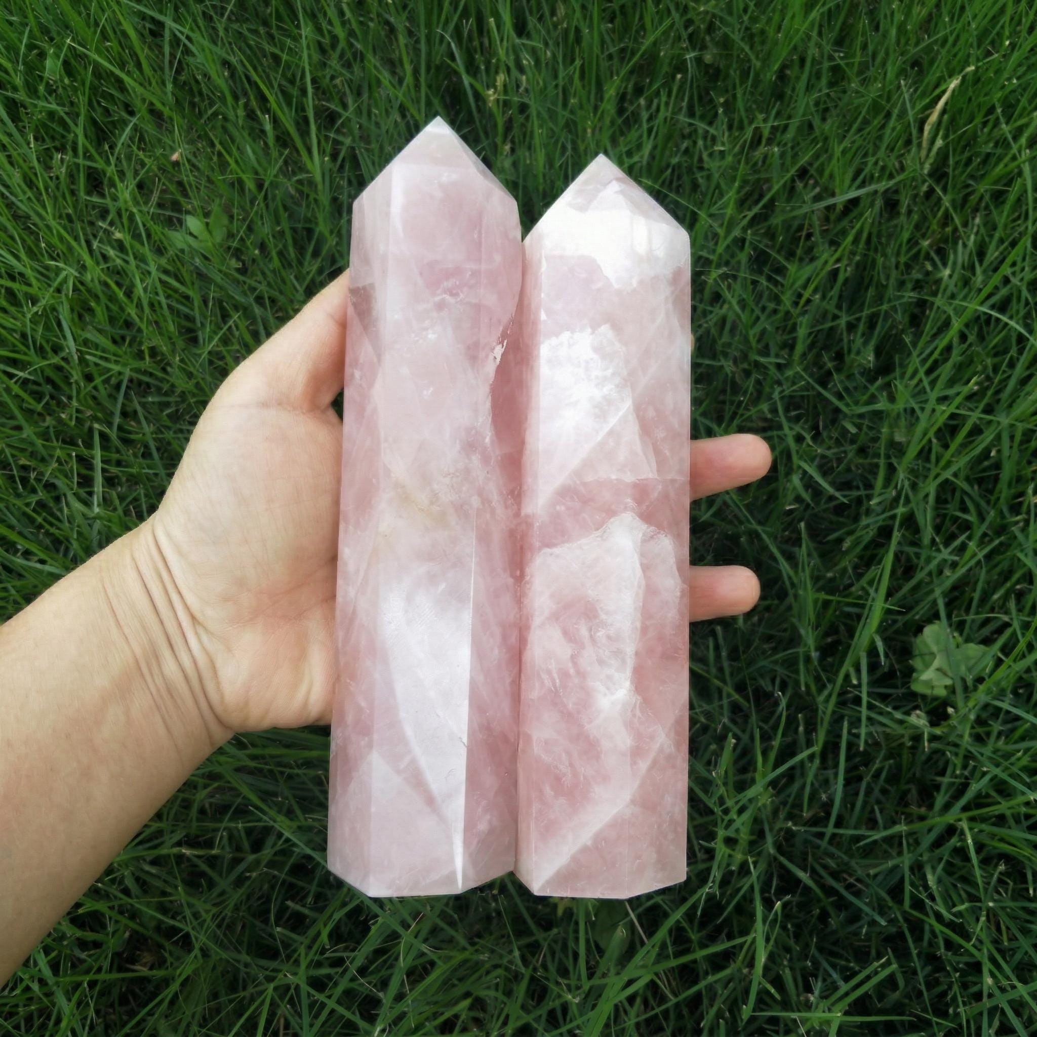 Rose Quartz Tower Choose Your Size