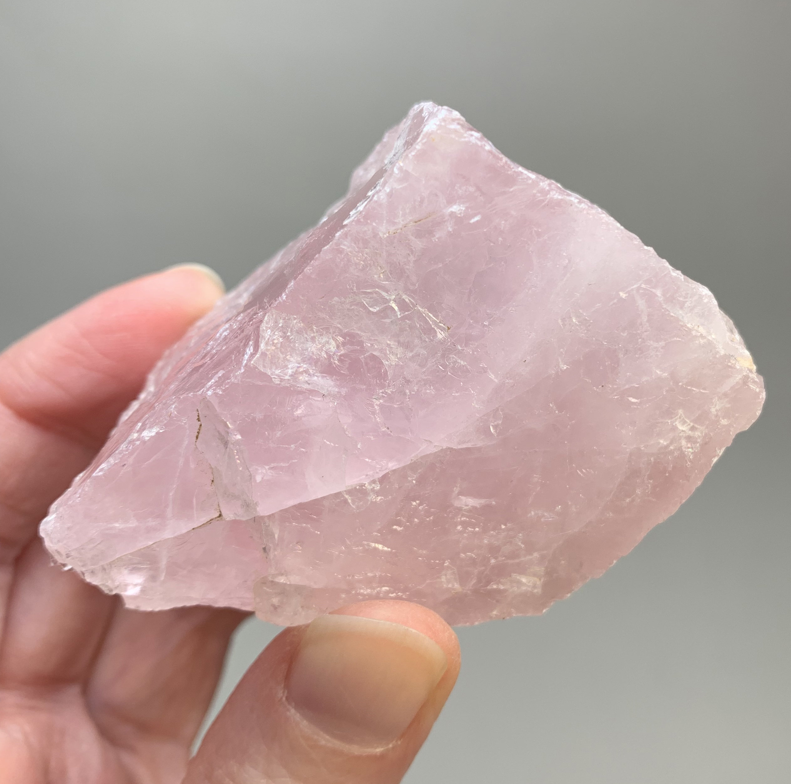 1 Rose Quartz Crystal - Rough Chunk - Raw Natural Stone - Unpolished - Healing Crystal - Meditation Crystal - Weight Groups