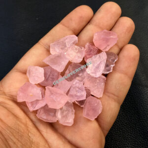 10 Raw Rose Quartz Crystals: Natural Pink Gemstone Rough (12-16 MM) 10 Raw Rose Quartz Crystals: Natural Pink Gemstone Rough (12-16 MM)