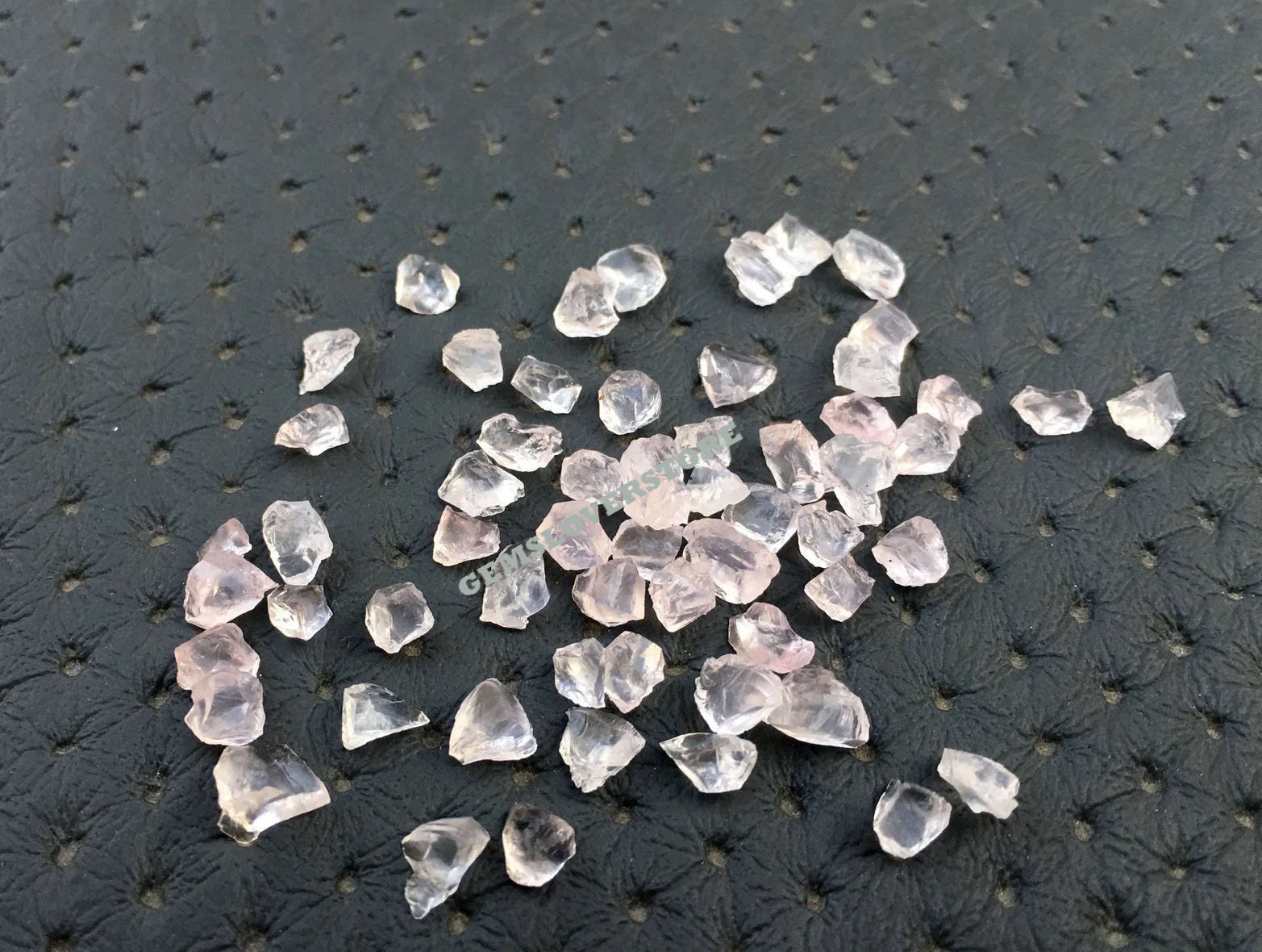 50 Aaa Grade Rose Quartz Rough Stones: Tiny Pink Jewelry Making (2-4 Mm)