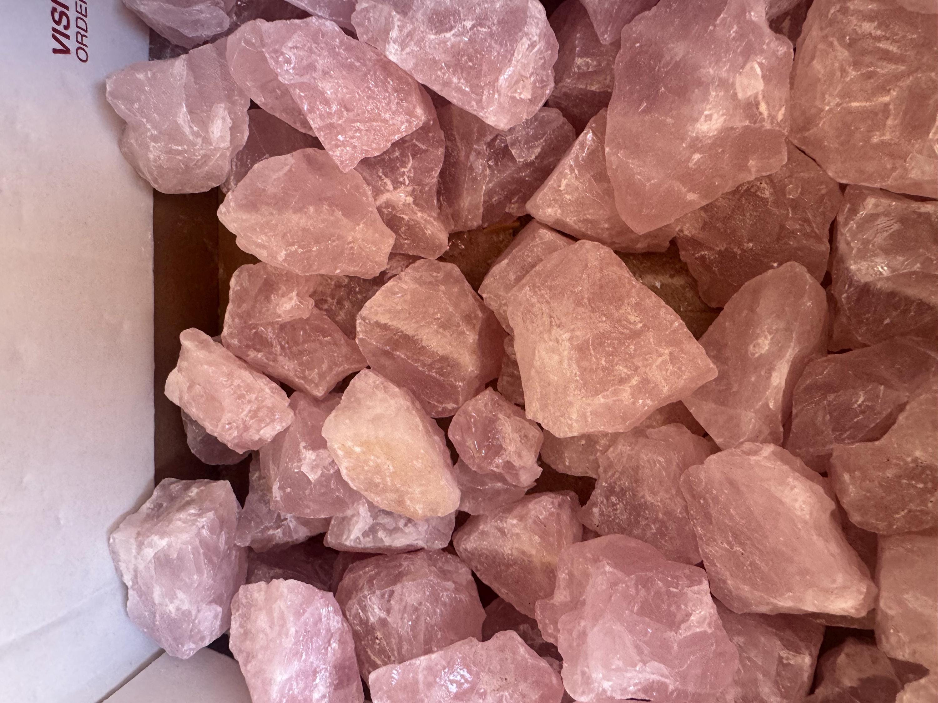 Bulk Rose Quartz: Raw Natural Crystals By The Pound
