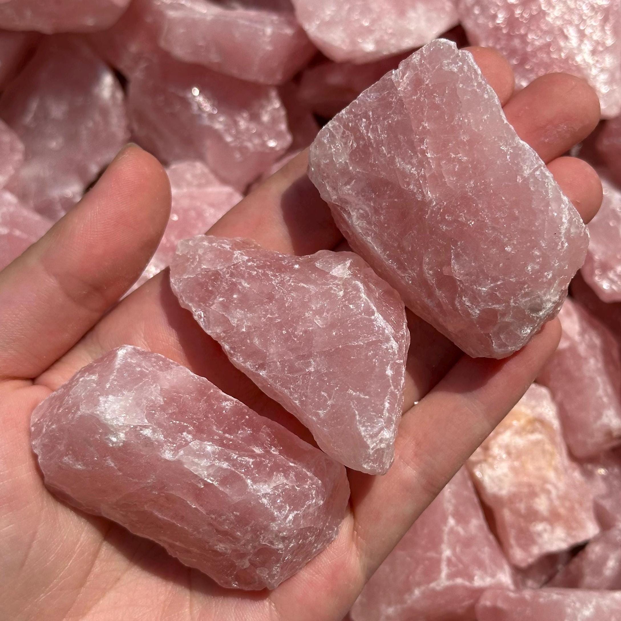 Raw Rose Quartz Chunk | Pink South African Crystal