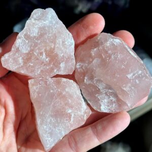 Raw Rose Quartz Chunk: Pink Crystal For Love & Healing Raw Rose Quartz Chunk: Pink Crystal For Love & Healing