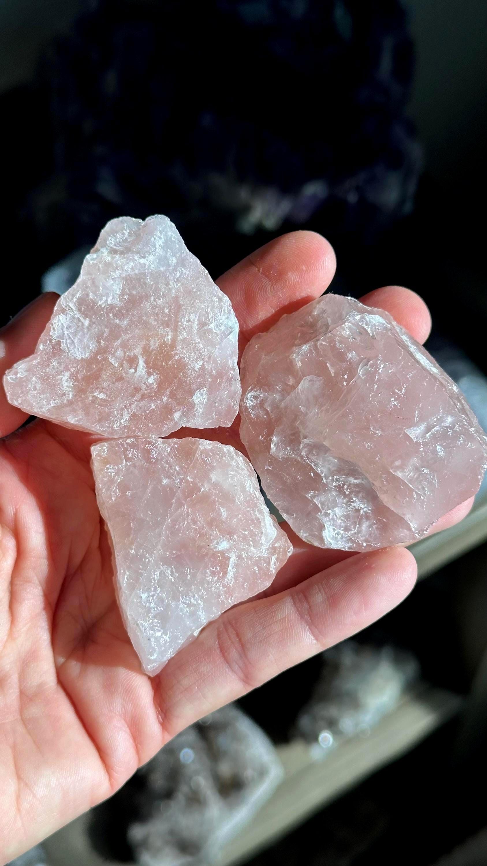 Raw Rose Quartz Chunk: Pink Crystal For Love & Healing Raw Rose Quartz Chunk: Pink Crystal For Love & Healing