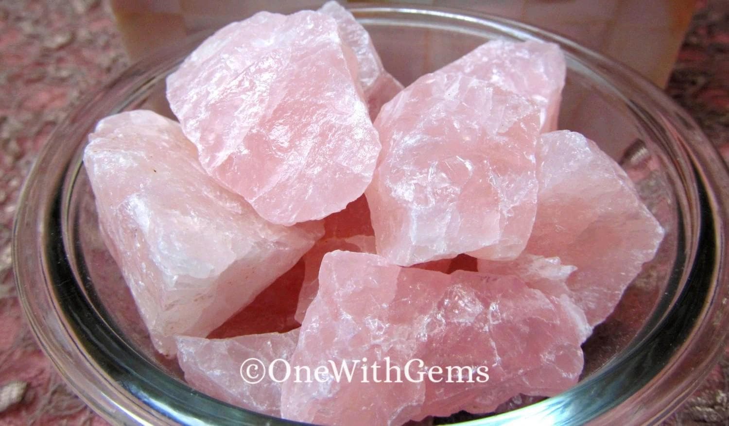 Raw Rose Quartz Chunks | Natural Love Stone For Heart Healing & Self-compassion | Rough Crystal Decor Or Energy Work | Heart Chakra
