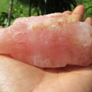 Hot Pink Rose Quartz Crystal: Raw Healing Stone, 258 Gram Hot Pink Rose Quartz Crystal: Raw Healing Stone, 258 Gram