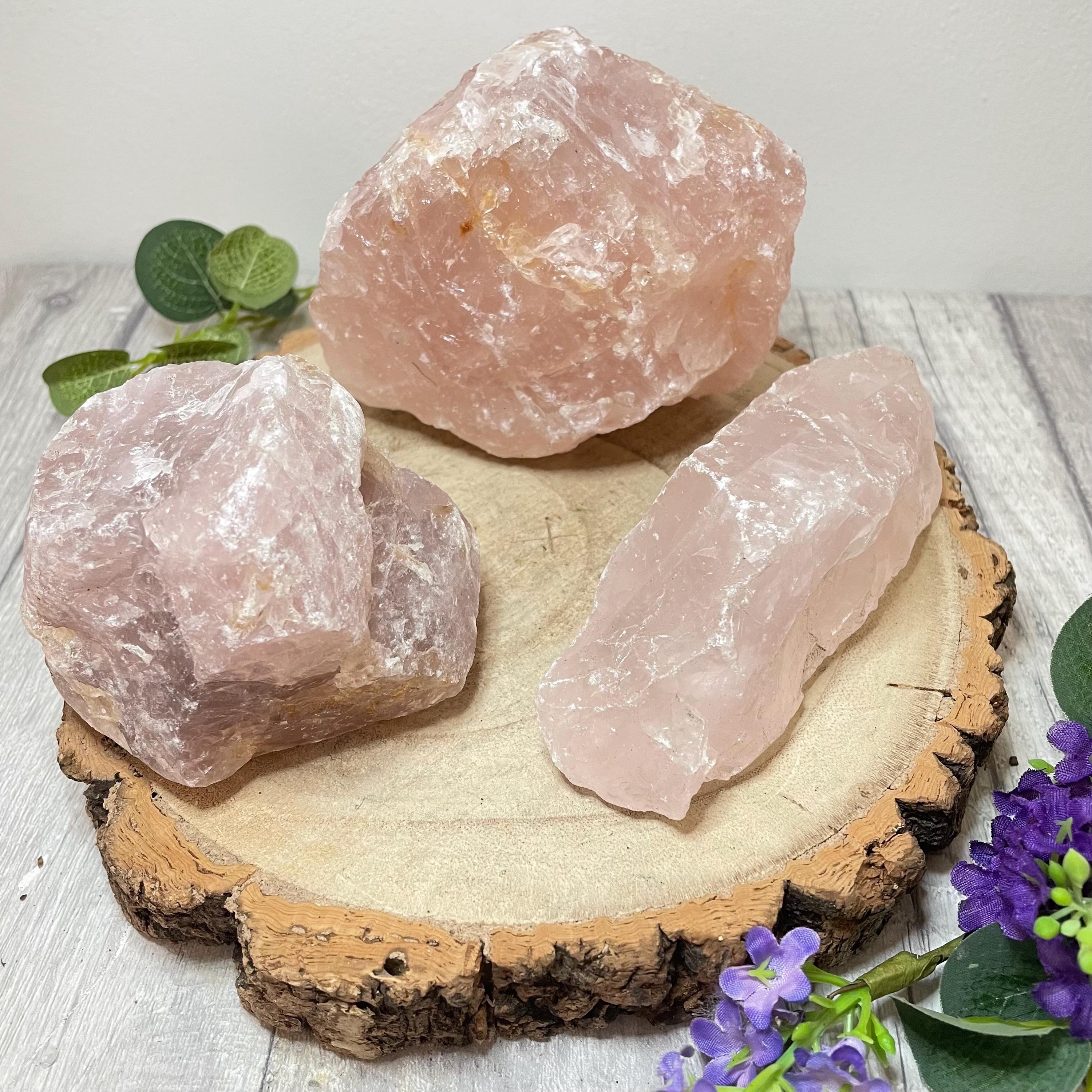 Large Rose Quartz Natural Rough Stones 3-4''