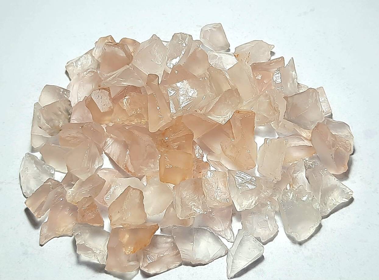 Natural Rose Quartz Rough Gemstone: Raw Jewelry Making Stone