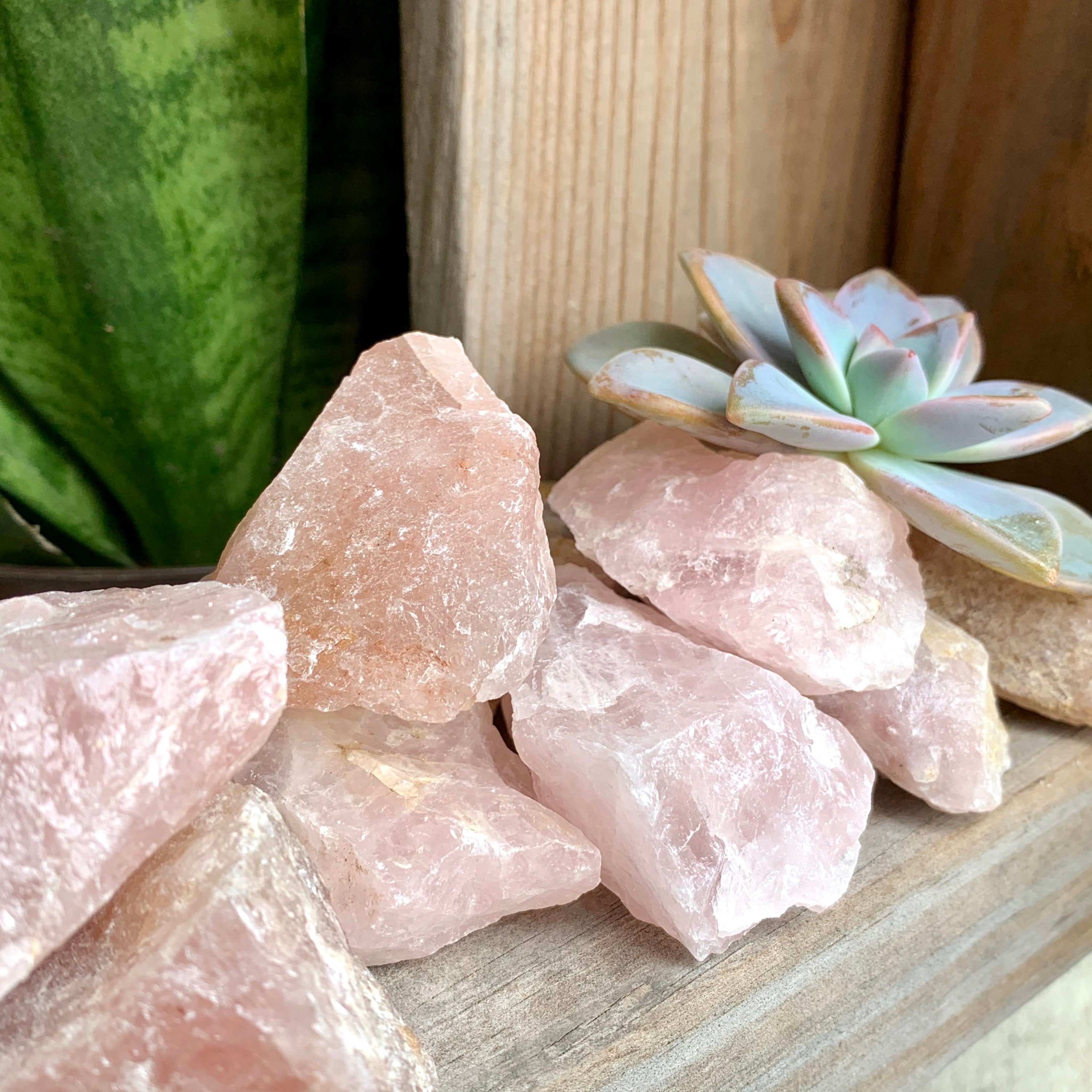 Natural Rose Quartz Stones: Raw Crystal From Brazil