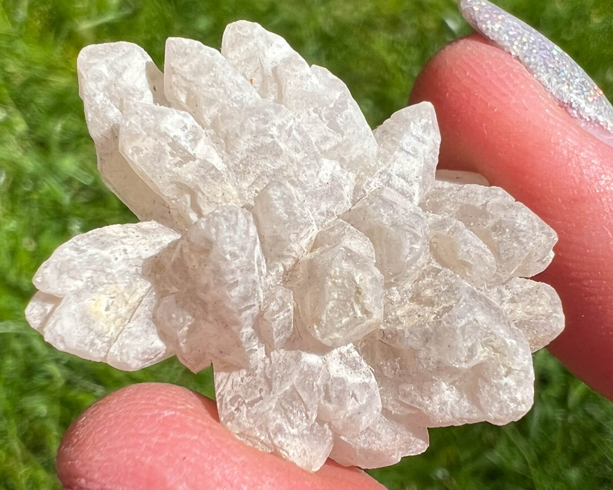 Rare Terminated Rose Quartz Crystal Cluster, Elestial Specimen, Minas Gerais #5