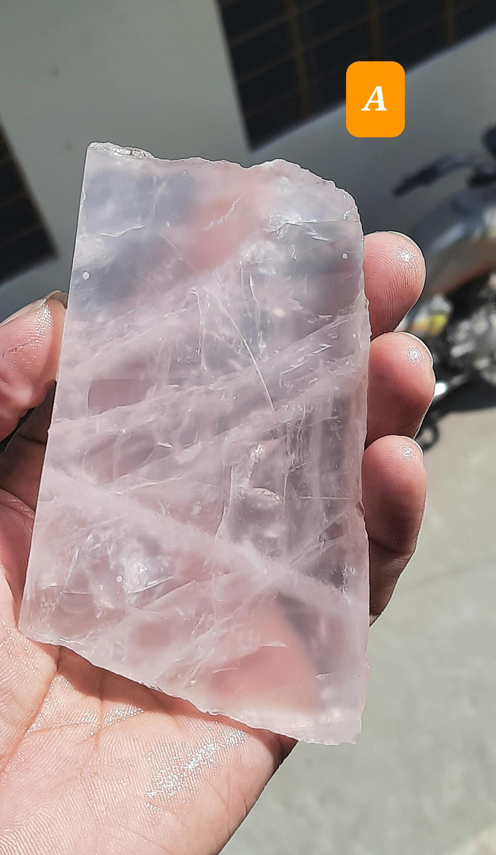Rose Quartz Raw Slices Gemstone,natural Rose Quartz Rough,rose Quartz Raw Material,rose Quartz Specimens For Pendent Earing,vintage Jewelry.