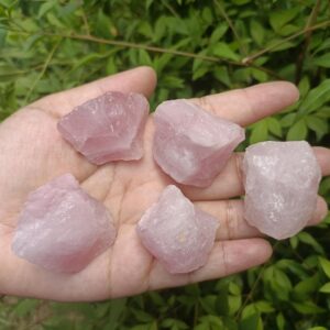 Raw Rose Quartz Stone: Rough Love Crystal, Heart Chakra Raw Rose Quartz Stone: Rough Love Crystal, Heart Chakra