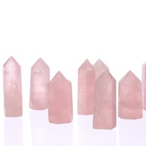 Rose Quartz Tower, Rose Quartz Points, Raw Rose Quartz, Genuine Uncut Rose Quartz Crystal, January Birthstone, Rough Gemstone, RoseQTower001 Rose Quartz Tower, Rose Quartz Points, Raw Rose Quartz, Genuine Uncut Rose Quartz Crystal, January Birthstone, Rough Gemstone, RoseQTower001