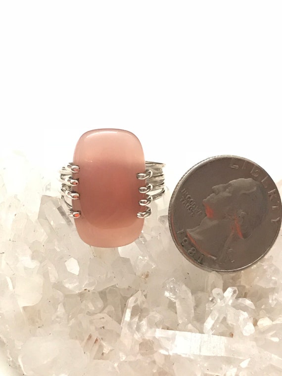 Rose Quartz Ring Size 10