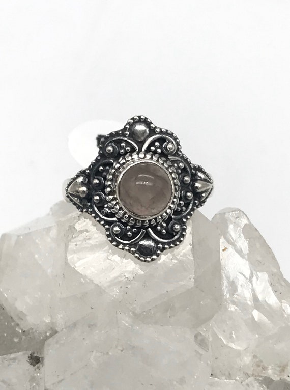 Rose Quartz Ring, Size 5 1/2