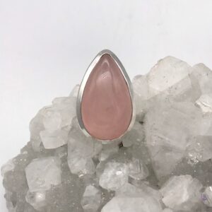 Rose Quartz Ring, Size 7