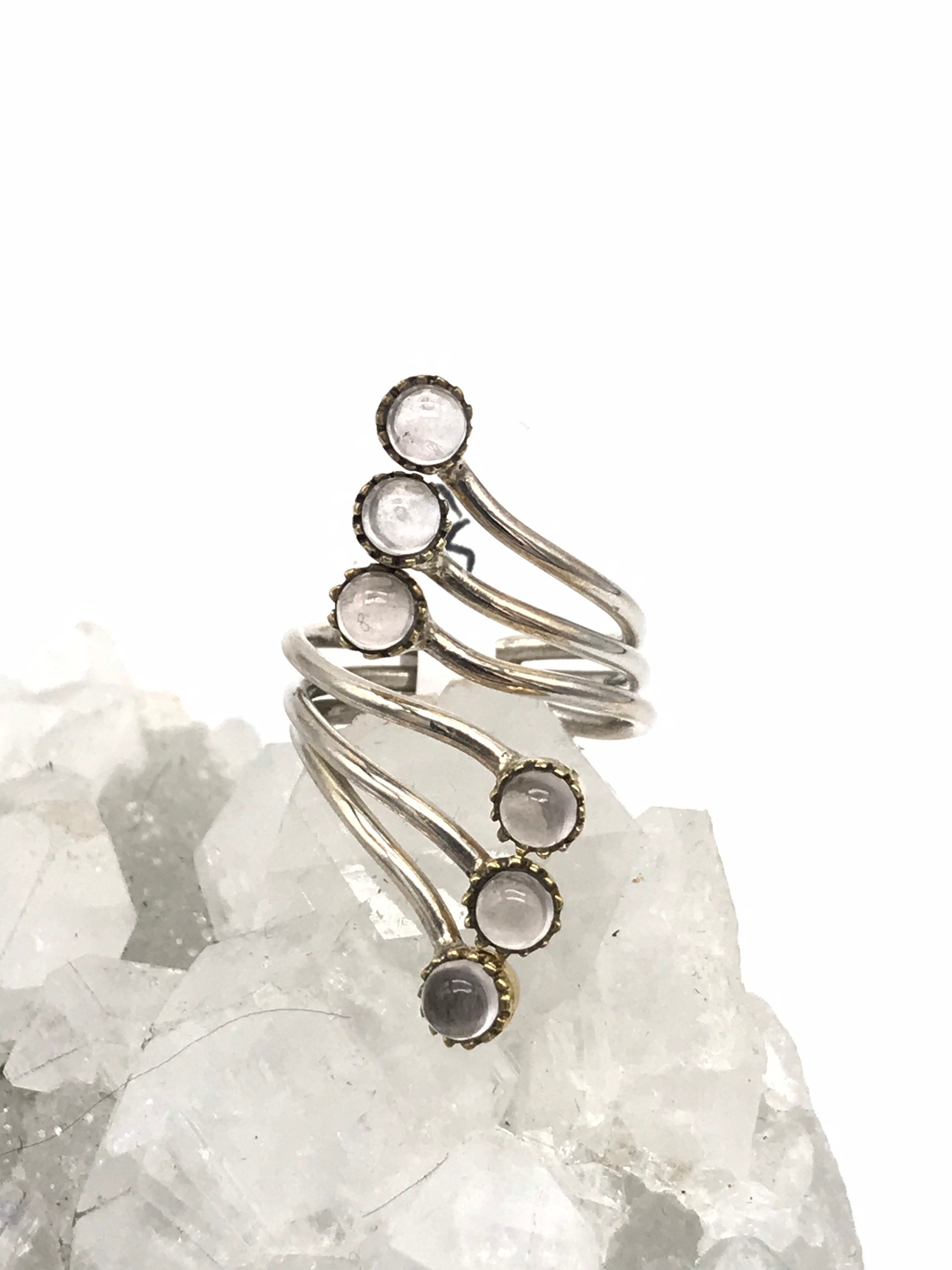 Rose Quartz Ring Size 8-adjustable Rose Quartz Ring Size 8-adjustable