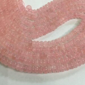 AAA Natural Rose Quartz | Smooth Rondelle 6-8 mm | Gemstone Beads | 15 Inch Strand | Healing Health Protection Stone AAA Natural Rose Quartz | Smooth Rondelle 6-8 mm | Gemstone Beads | 15 Inch Strand | Healing Health Protection Stone