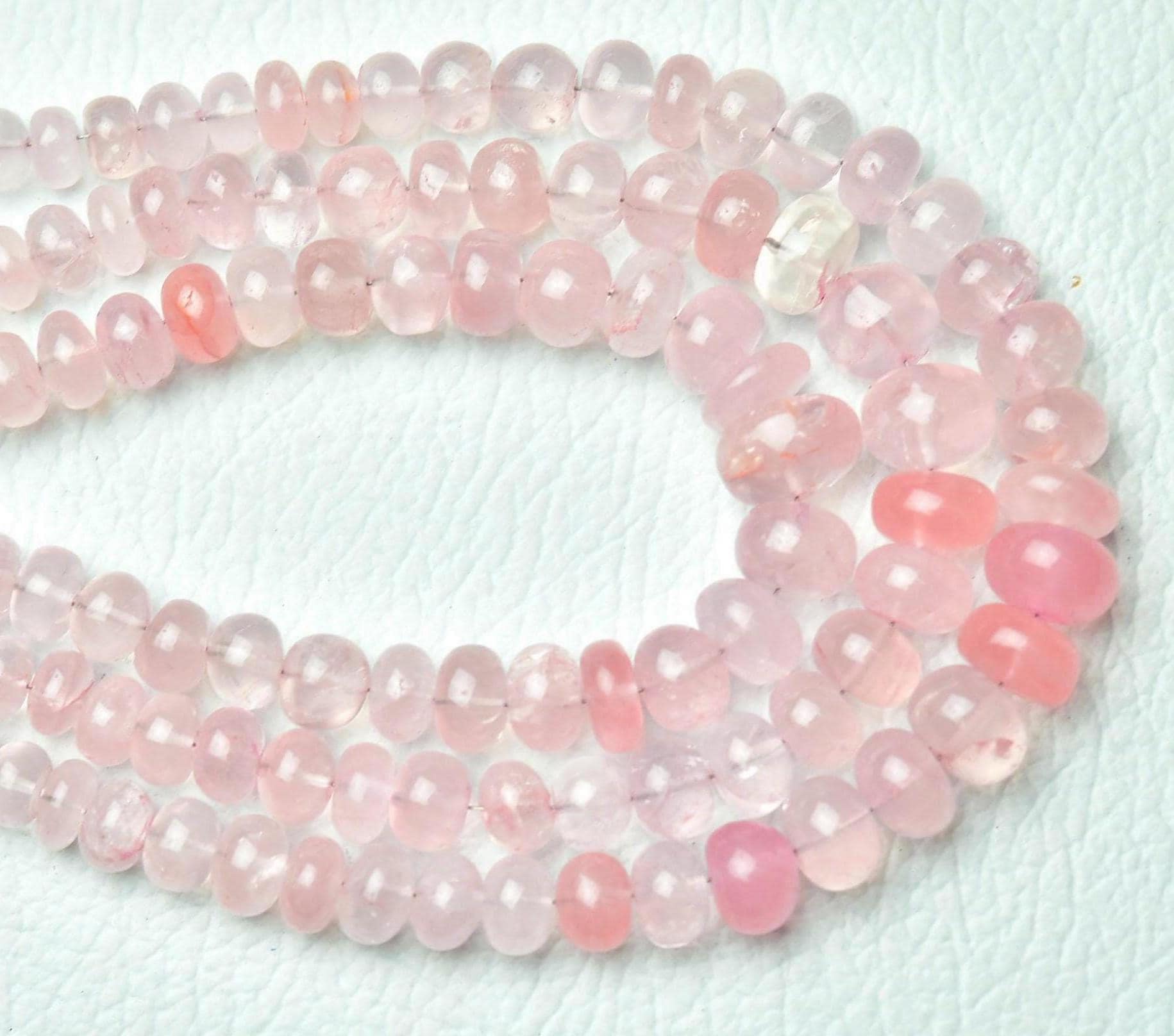 Natural Rose Quartz Rondelle Beads 6mm To 9.5mm Smooth Rondelle Jewelry Gemstone Beads Rose Quartz Plain Beads Strand 8.5 Inch Strand No5266 Natural Rose Quartz Rondelle Beads 6mm To 9.5mm Smooth Rondelle Jewelry Gemstone Beads Rose Quartz Plain Beads Strand 8.5 Inch Strand No5266