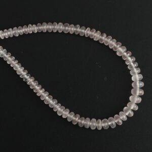 Rose Quartz Smooth Rondelle Beads - 4 Mm To 6 Mm - Rose Quartz - Gem Quality , 8 Inch/ 20 Cm Full Strand, Price Per Strand Rose Quartz Smooth Rondelle Beads - 4 Mm To 6 Mm - Rose Quartz - Gem Quality , 8 Inch/ 20 Cm Full Strand, Price Per Strand