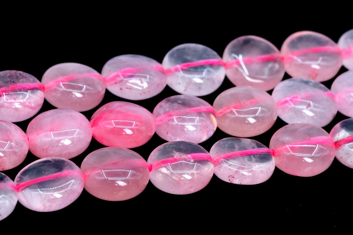 12x6mm Rose Quartz Beads Flat Round Button Grade Aaa Genuine Natural Gemstone Full Strand Loose Beads 15" Bulk Lot 1,3,5,10,50 (106173-1861)
