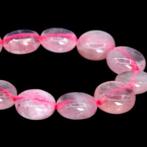 12x6MM Rose Quartz Beads Flat Round Button AAA Genuine Natural Gemstone Half Strand Loose Beads 7.5" BULK LOT 1,3,5,10,50 (106173h-1861)