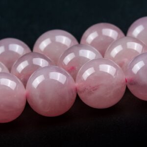 7-8mm Pink Madagascar Rose Quartz Beads Grade Aaa Genuine Natural Gemstone Round Loose Beads 15" / 7.5" Bulk Lot Options (121664)